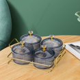 thumbnail image 3 of Bandeja para servir Macarena con tapas Caddy 4 Gris, 3 of 7