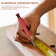thumbnail image 2 of 2 Pcs Solid Carpenter Pencil With Sharpener And 12 Refill Leads, Marking Tool Compatible With Carpenters Draft, 2 of 5