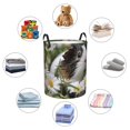 thumbnail image 4 of Balery Daisy Guinea Pig Cesta de ropa redonda con asas, impermeable, independiente, para ropa, juguetes, dormitorio y familia-Small, 4 of 6