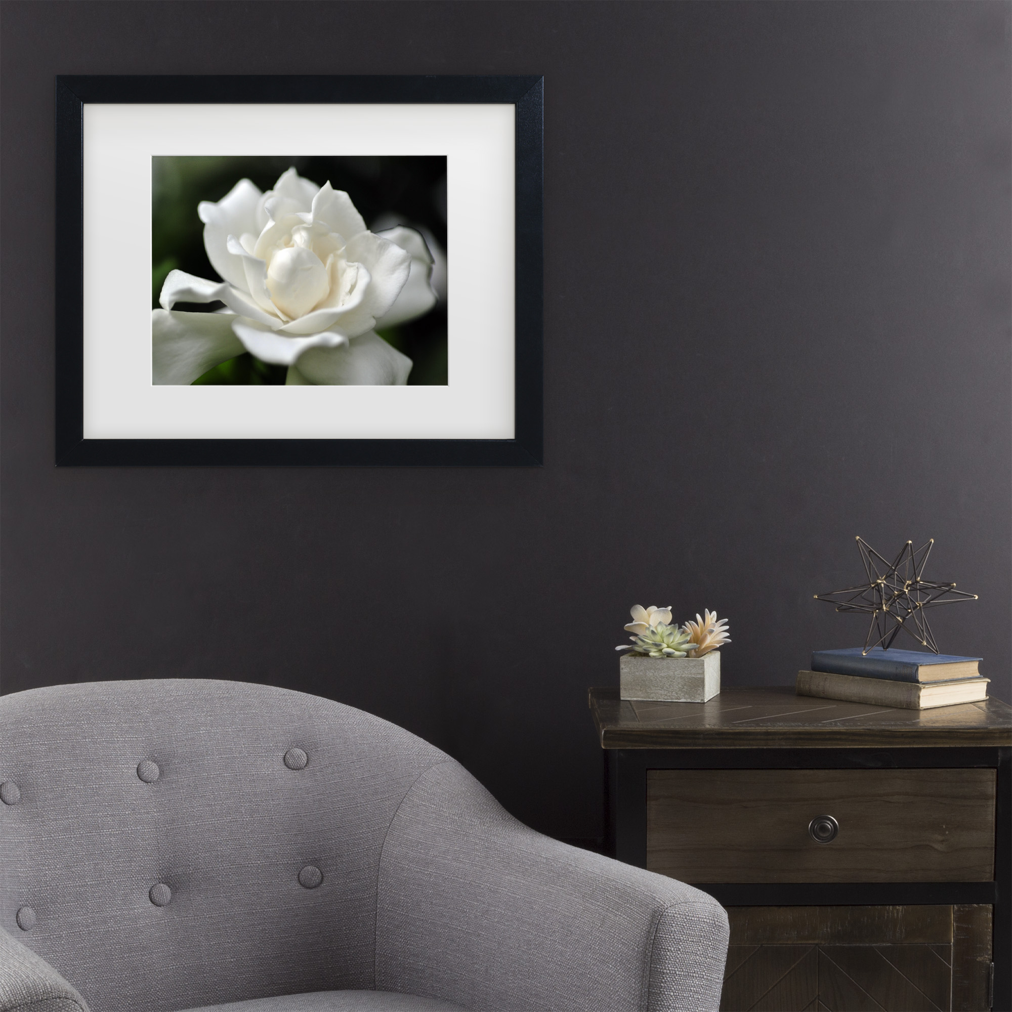 Trademark Fine Art 'Lovely Gardenia' Canvas Art by Kurt Shaffer