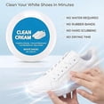 thumbnail image 5 of 2 Pcs White Shoe Cleaner Cream, No-Wash Cleaning Paste with Sponge for Leather Sneakers, Canvas & Rubber Soles, Portable Stain Remover for Travel (K), 5 of 6