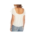 thumbnail image 2 of 1.State Womens Eyelet Square Neck Casual Top Ivory S, 2 of 2
