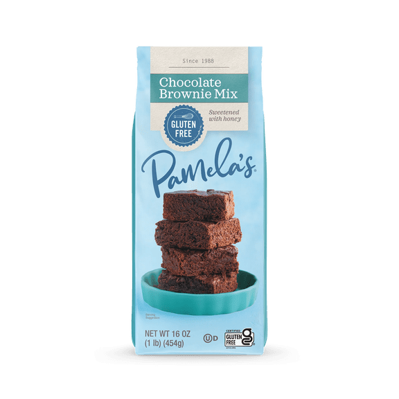 Pamela’s Gluten-Free Chocolate Brownie Mix, 16 oz Bag