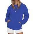 thumbnail image 2 of Sweatshirt for Women Perfect For Daily Wear or Loungewear! Cozy Picks for Every Soft Fabrics XXXL Blue Sweatshirts, 2 of 5