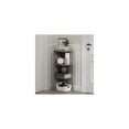 thumbnail image 3 of Mediterranean Mingle 3-Tier Corner Open Shelf Bookcase 9.3 x 12.01 x 31.5 Inches Composite Wood Ideal for Small Spaces Holds 10 lbs, 3 of 31