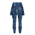 thumbnail image 5 of SCRAWLGOD Sea Turtle Blue Women's Modest Short Skirt with Attached Leggings Pocket Stylish Golf Skirted Leggings Breathable Stretchy Yoga Skirt for Hiking Running, XS, 5 of 7