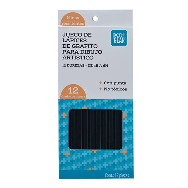 Set de Escritura Pen + Gear Con Lápices Para Dibujo 12 Piezas