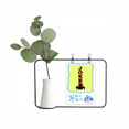 thumbnail image 1 of Monochrome Playing Card Joker Transparent Glass Hanging Vases Decoration Bottle, 1 of 2
