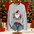 thumbnail image 5 of ZHOUCHANKIDS Christmas Sweaters for Women - Funny Festive Womens Christmas Sweaters - Cute Winter Holiday Outfit Grey L, 5 of 6