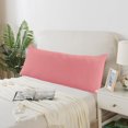 thumbnail image 1 of Pink Body Pillow for Adults Shredded Memory Foam Long Pillow for Sleeping Firm Hug Pillows Removable Cover for Side and Back Sleepers Full Pillow with Pink Pillowcase, 1 of 8