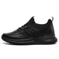thumbnail image 2 of CMR CHAMARIPA Men's Shoes With Higher Heels - Black Cowhide Leather Height Increasing Sneakers 2.76 Inches / 7 CM, 2 of 9