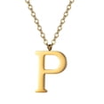 thumbnail image 1 of PROSTEEL Colgante Inicial P Collar de oro con letra del alfabeto, collar de acero inoxidable para mujeres y niñas, regalo de cumpleaños de joyería con encanto de nombre personalizado, 1 of 7