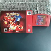 Pokemon Red Version N64 Game Cartridge Replacement for Game boy (Special Edition) Includes box