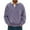 Purple, variant on Men's Casual Flip Collar Long Sleeve Pullover Hoodie, Comfortable Top for Business and Leisure Wear,Army Green,L
