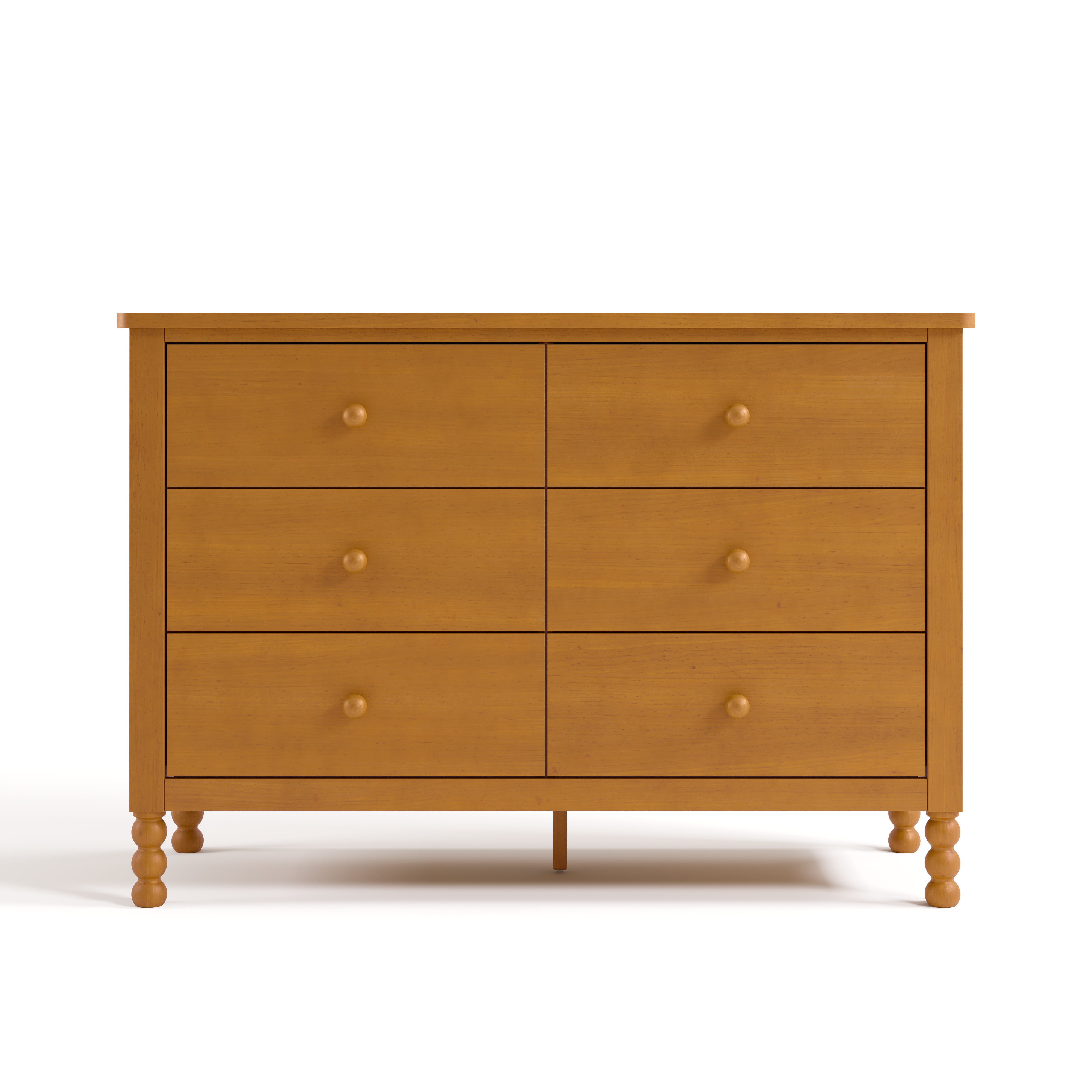 Art of Nursery by Storkcraft Rio 6 Drawer Nursery Dresser, Almond