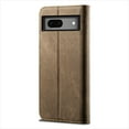 thumbnail image 6 of Allytech Slim Case for Google Pixel 7, Retro Cowboy Skin Kickstand Case with Credit Card Slots & Cash Pocket, Shockproof Anti-Fall Full Body Protection Case for Google Pixel 7, Khaki, 6 of 6