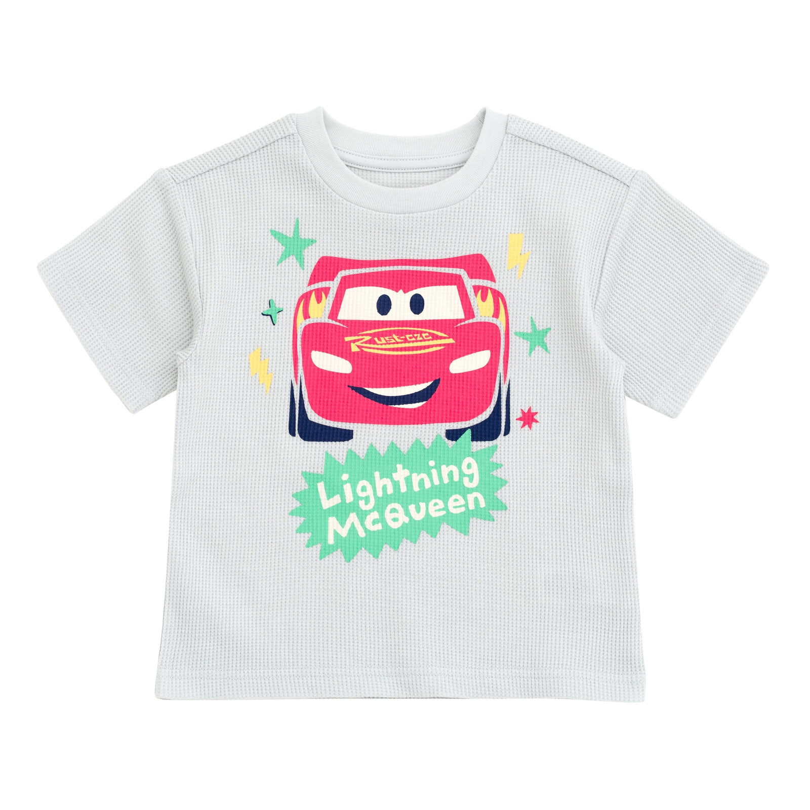 Disney Cars Baby Boys' 2-Piece T-Shirt and Shorts Set McQueen Light Grey