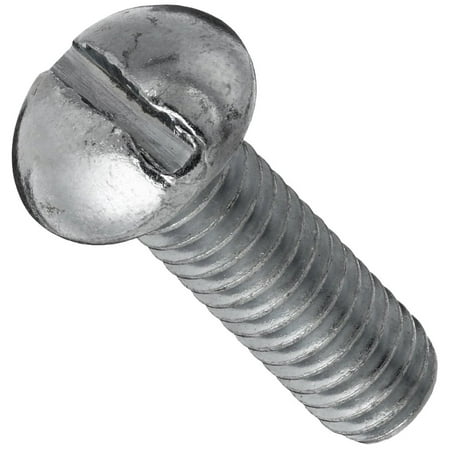 

18-8 Stainless Steel Machine Screw Plain Finish Round Head Slotted Drive Meets ASME B18.6.3 3/4 Length Fully Threaded #10-24 Threads (Pack of 100)