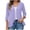 Brown, variant on 3/4 Sleeve T Shirts For Women Loose Fit V-Neck Summer Fashion Dressy Casual Solid Color Tee Shirts Three Quarter Sleeve Front Open Cardigan (Black,M)