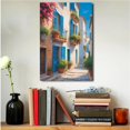 thumbnail image 5 of AVOI Italy Painting Oil Canvas Wall Art Pic13 Mediterranean Cityscape Artwork Italian Sea Picture Modern City Street Decoration Landscape Prints for Paris Cafe Room Decor Unframe: 8x10in, 5 of 5