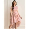 thumbnail image 2 of Dressystar Women Lace Bridesmaid Dress Female Knee-Length Hi-Lo Cocktail Party Dress, 2 of 10