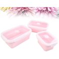 thumbnail image 1 of Tazón Almuerzo Contenedor Comida Plegable Rosa Plegable Silicona Almacenamiento -amigable (1set (3pcs)) ShuxiuWang 8390612487163, 1 of 1