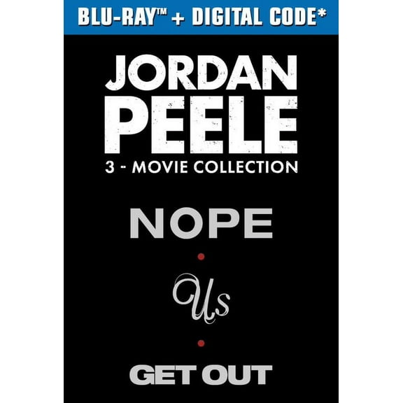 Jordan Peele 3-Movie Collection (Get Out, Us, Nope) (Blu-ray, Digital Copy) [2022]