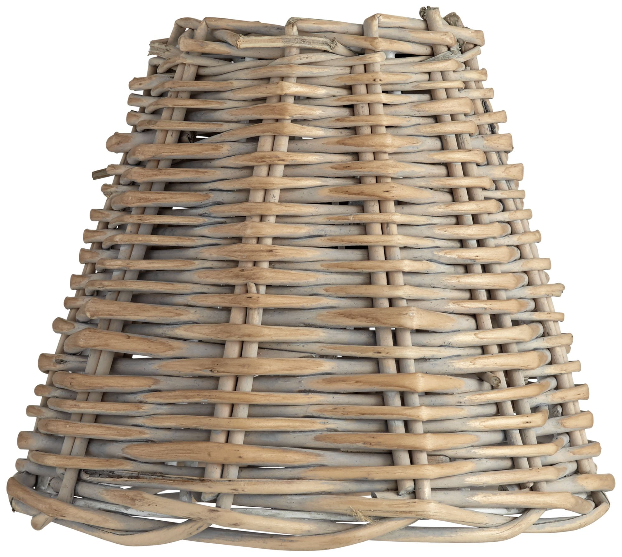 Springcrest Natural Wicker Weave Small Empire Lamp Shade 3" Top x 6