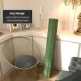 thumbnail image 3 of 4 ft. Short Bamboo Wave Screen Room Divider - Distressed Green, 3 of 7