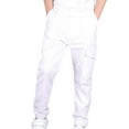 thumbnail image 5 of Spazoro Kids Boys Cargo Pants, Solid Color Spring Casual Elastic Waist Loose Joggers for Child Boys White Size 5 T, 5 of 6