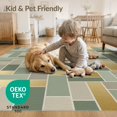 thumbnail image 4 of ODIKA 4'x6' Washable Area Rug Pet Friendly, Non-Shedding That Over Abstract Grid Featuring Balanced Motifs Carpeta Para for Bedroom, Reading Nook, 4 of 7