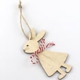 thumbnail image 1 of Easter Bunny Wooden Hanging Ornament Home Piece Rabbit Pendant for Seasonal Wall Display, 1 of 1
