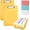 Yellow, variant on 2 Pack Clipboards with Storage, High Capacity Nursing Clip Boards 8.5x11 with Pen Holder, Plastic Folder Size 13.4" x 9.4"(Transparent)