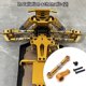 thumbnail image 4 of Bewildely Servobrazo de Metal para coche con Control remoto, varilla de enlace ajustable, simulación de vehículo sobre orugas, piezas de repuesto, Kit de Kits de construcción modelo Oro Bewildely FN010463-03, 4 of 6