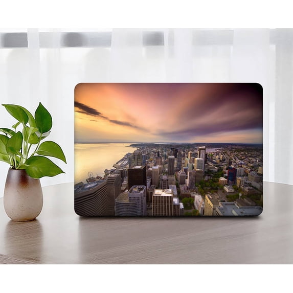 KSK KAISHEK Hard Case for MacBook Pro 16"( Touch ID, 2020-2019) + Black Keyboard Cover Model A2141, Type C Sky Series 0971