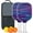 White, variant on Pickleball Paddles Set Of 2, Fiberglass Surface, Thunder, Speed Print, 4 Balls & Bag