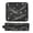 Black Flashing Pattern, variant on Hair Tool Organizer Bag with Heat Resistant Mat Removable Travel Storage Case for Hot Air Brushes Curling Irons Deep Blue Flashing Pattern