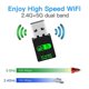 thumbnail image 5 of Adaptador USB WiFi Bluetooth 5.0 de 600 Mbps, 2 en 1, banda dual, 2,4 G y 5 GHz, receptor inalámbrico de red USB WiFi 5, controlador gratuito, 2,4 G-5G-AC600-BT5.0, 5 of 5