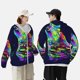 thumbnail image 4 of Fotbe Howling Wolf Chaqueta con Protección Solar UPF 50+ para Hombre y Mujer, Camisa con Capucha y Bolsillos-X-Large, 4 of 7
