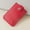 Red, variant on Leather Concealed Pull Card Bag with Snap Button,Multi Card Wallet for Easy Access and Quick Card Slot,Suit for Cash and Business Card Storage