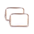 thumbnail image 4 of Bolsa de maquillaje de PVC de 17 x 6 x 12,5 cm, transparente, impermeable, organizador de viaje, portátil, para casa, viaje, café., 4 of 7