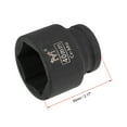 thumbnail image 2 of Uxcell 3/4" Drive 40mm 6-Point CR-MO Steel Shallow Impact Socket, 2 of 5