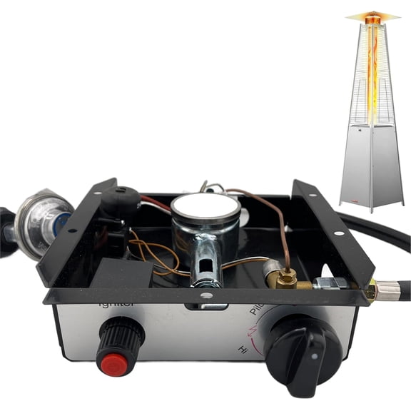 3 Bolt Pyramid Patio Heater Glass Tube Control Box Assembly 47 000 BTU GSH BFC SGT HLDS01