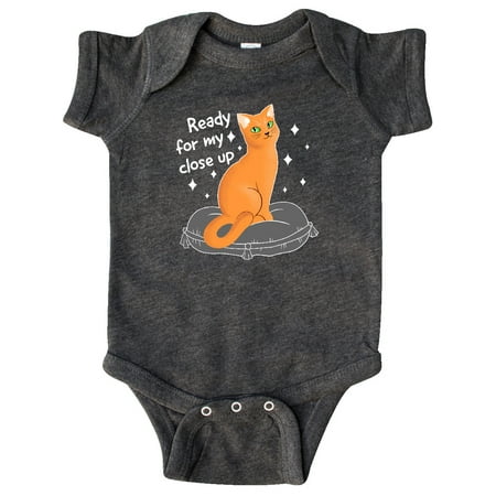 

Inktastic Pretty Cat Ready For a Close Up Gift Baby Boy or Baby Girl Bodysuit