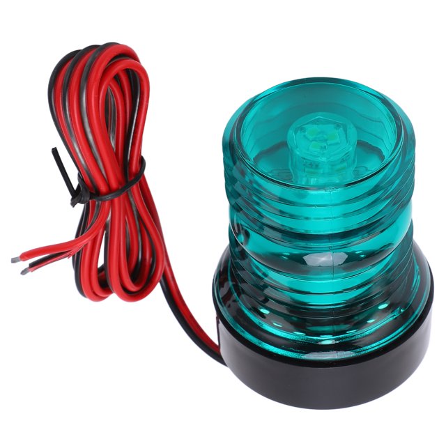 Luz LED de navegación ANGGREK para Barcos con Control de alimentación externa 2 millas náuticas Brillo Verde