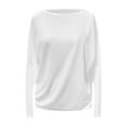 thumbnail image 3 of BAODANN Women's Pullover Sweaters Long Sleeve Print Knitted Crew Neck Sweater Tops Long Sleeve for Women Women Long Sleeve Shirts Womens Compression Cold Gear Wide Stripe Shirt Womens Long Tee Shirt, 3 of 3