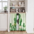 thumbnail image 6 of St Patrick's Day Kitchen Curtains 45 Inch Length, Watercolor Gnomes Shamrock Daisy Green Stripes Tiers Curtains for Bathroom Bedroom Cafe, Light Filtering Window Treatment Drapes 2 Panels 42"Wx45"L, 6 of 8