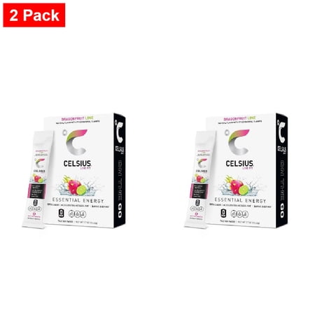 CELSIUS Dragonfruit Lime On The Go Energy Drink Mix - 14pk Sticks