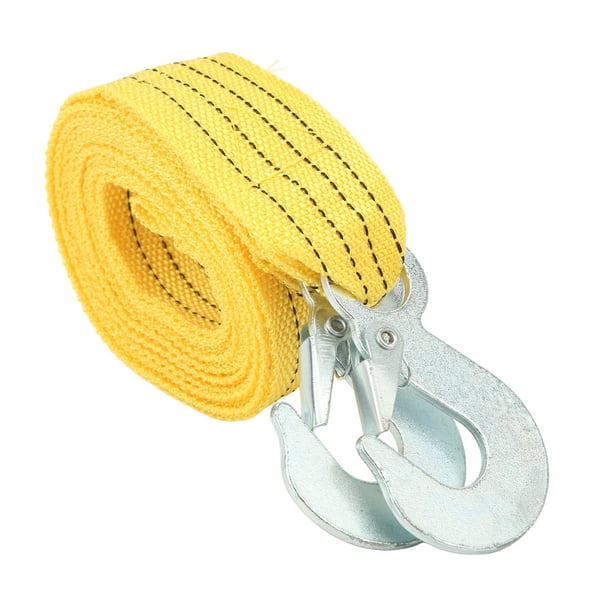 Recovery Strap,4m 3T Car Towing Safety Hooks Tow Rope Heavy Duty Tow Strap  Compact and Lightweight 