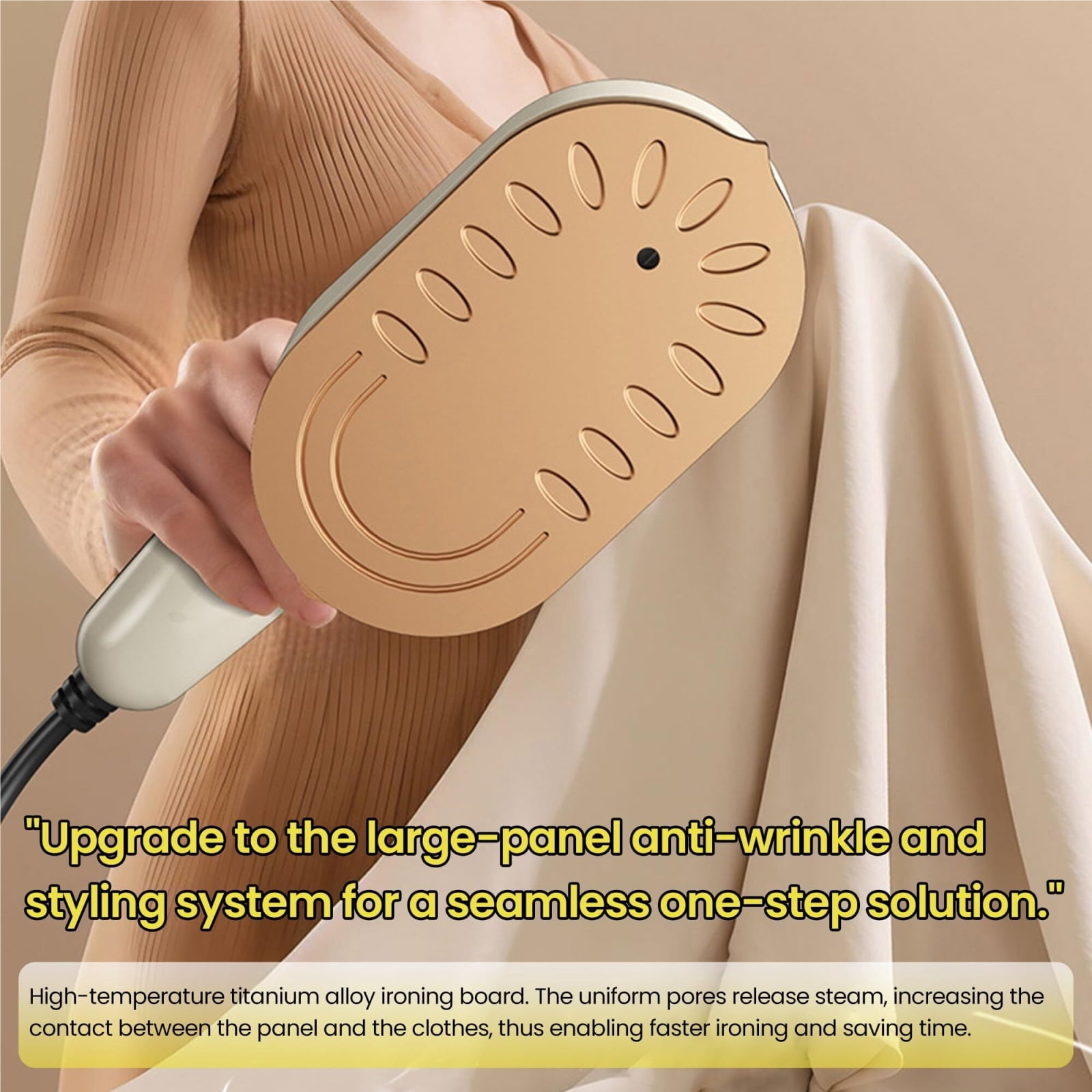 Steam Iron for Clothes, Fast Heat, Travel-Friendly, Lightweight Design, Steam & Dry Ironing